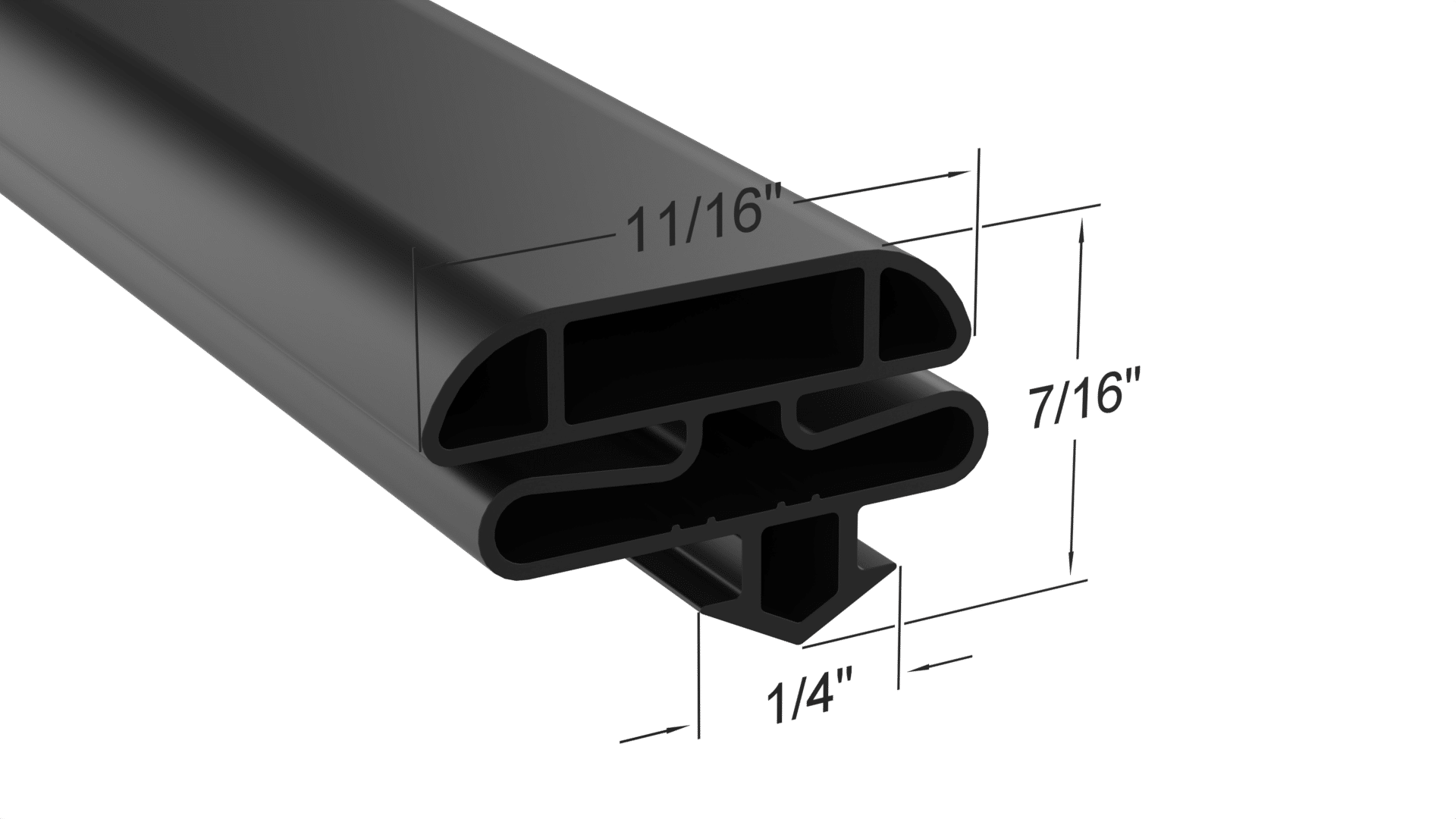 1011FM Door Gasket Part IN-GSK302A by Strivide® Size 24 x 58 1/8 Compatible with Randell® Part# IN-GSK302A - Image 3