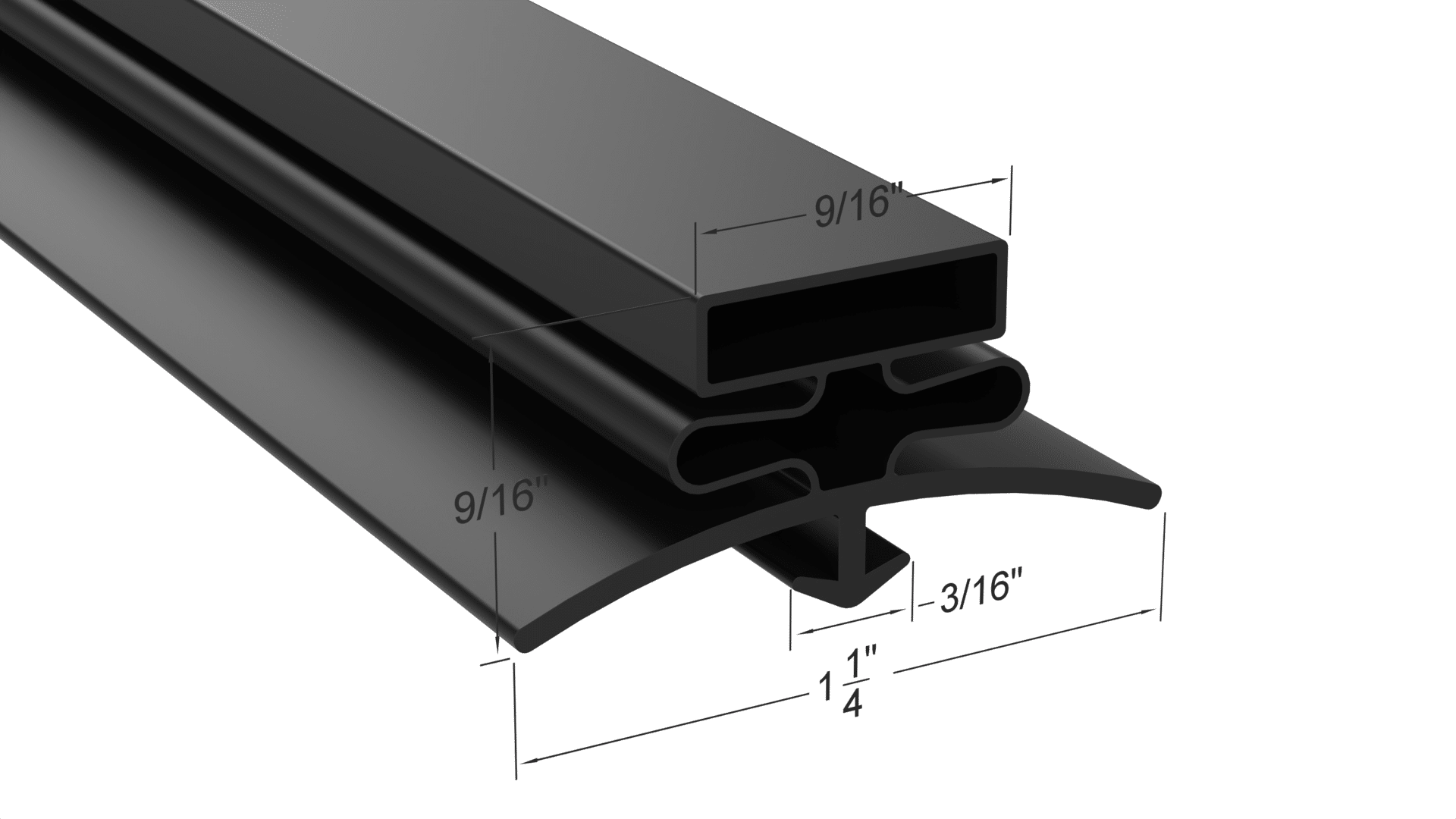 TSSU-60-16 Door Gasket Part 810813 by Strivide® Size 26 3/4 x 29 Compatible with True® Part# 810813 - Image 3
