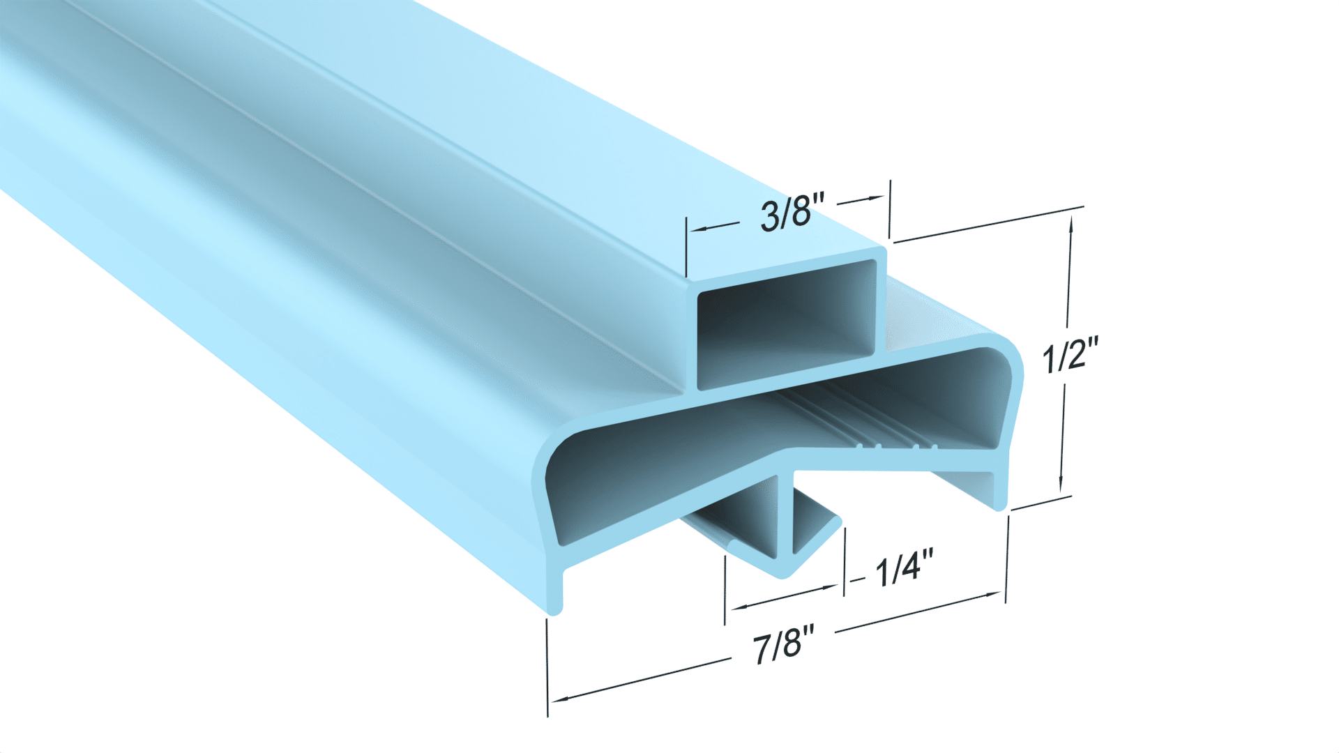 170-1099 Door Gasket - Size 21 7/8 x 23 3/8 Strivide® Fits Delfield® Part# 170-1099 - Image 3