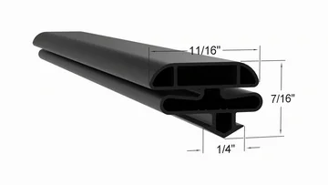 25x28 Door Gasket - Size 21 1/4 x 72 7/8 Strivide® Fits Anthony® Part# 25x28
