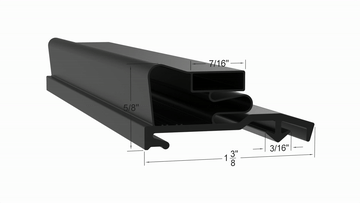 02-81055-0097 Door Gasket - Size 23 1/4 x 72 Strivide® Fits Anthony® Part# 02-81055-0097 - Image 2