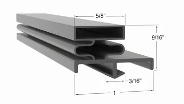 703-814B Door Gasket - Size 52 1/8 x na Strivide® Fits Beverage-Air® Part# 703-814B