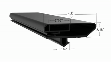 02-14160-2026 Door Gasket - Size 28 3/8 x 77 1/16 Strivide® Fits Anthony® Part# 02-14160-2026 - Image 2