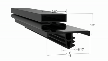 12-7-8x24-1-4 Door Gasket - Size 28 1/2 x 73 1/4 Strivide® Fits Delfield® Part# 12-7-8x24-1-4 - Image 2