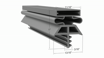 15-1-4x20-5-8 Door Gasket - Size 35 1/4 x 79 1/4 Strivide® Fits Kolpak® Part# 15-1-4x20-5-8 - Image 2