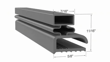 4012H Door Gasket Part 1702004 by Strivide® Size 24 13/16 x 27 1/4 Compatible with Delfield® Part# 1702004