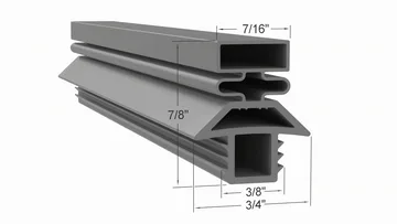 ULT27R Door Gasket Part SVC-60287-00 by Strivide® Size 25 x 26 1/8 Compatible with Traulsen® Part# SVC-60287-00