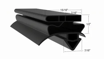 GDM-23FFAMILYDOLLAR Door Gasket Part 810719 by Strivide® Size 26 3/4 x 54 1/4 Compatible with True® Part# 810719