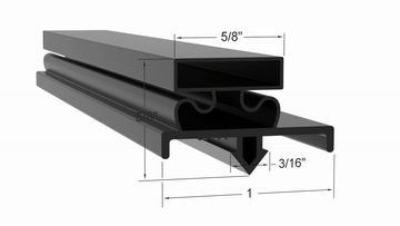 TUC44FHD Door Gasket Part 810816 by Strivide® Size 26 x 28 Compatible with True® Part# 810816 - Image 2