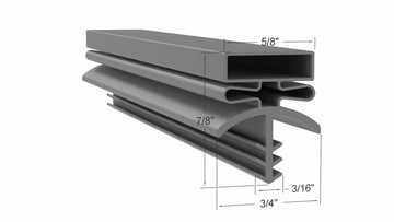 16547 Door Gasket - Size 35 5/8 x 83 1/2 Strivide® Fits Bally® Part# 16547 - Image 2