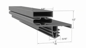 1702676 Door Gasket - Size 59 1/4 x 21 1/16 Strivide® Fits Delfield® Part# 1702676