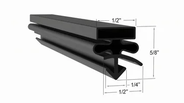 1701313 Door Gasket - Size 60 3/8 x 24 3/8 Strivide® Fits Delfield® Part# 1701313