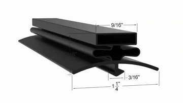 RR12-1AS Door Gasket Part 712-013C-01 by Strivide® Size 21 3/4 x 49 1/2 Compatible with Beverage-Air® Part# 712-013C-01